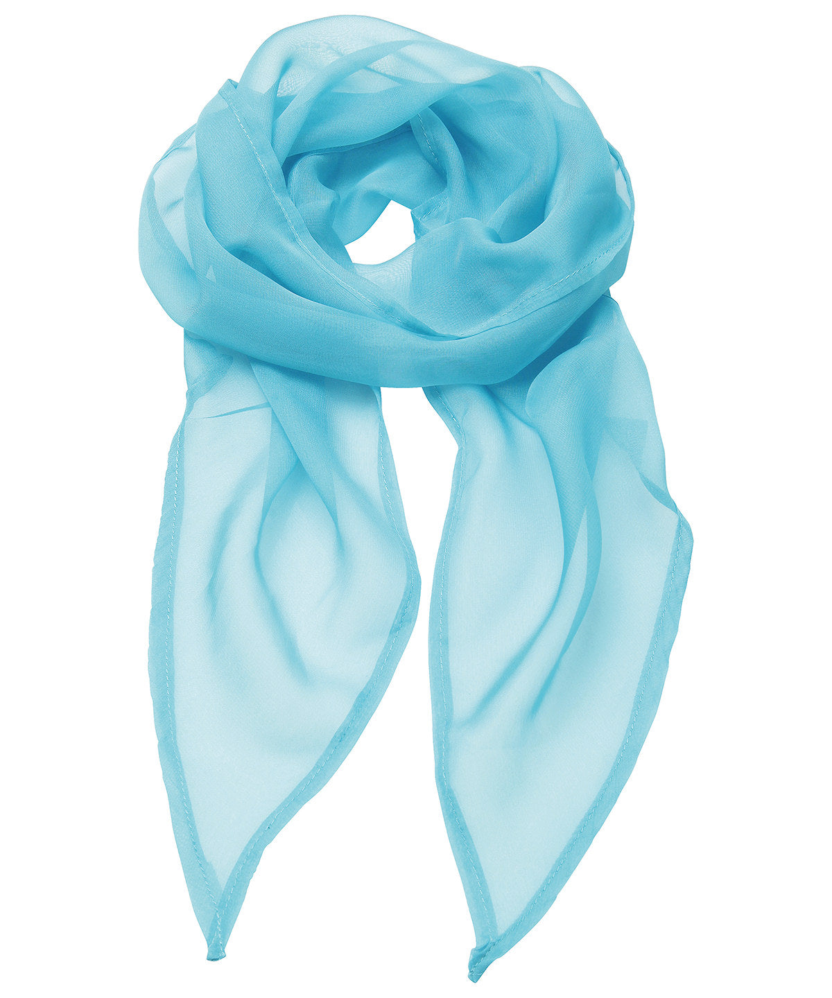 Premier PR740 'Colours' Chiffon scarf in Turquoise