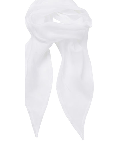 Premier PR740 'Colours' Chiffon scarf in White