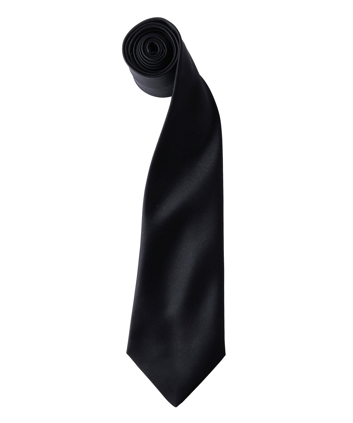 Premier PR750 'Colours' satin tie in Black