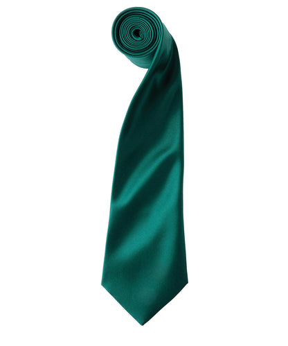 Premier PR750 'Colours' satin tie in Bottle