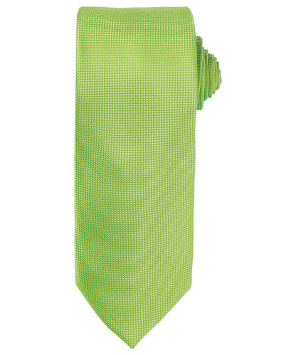 Premier PR780 Micro waffle tie in Lime