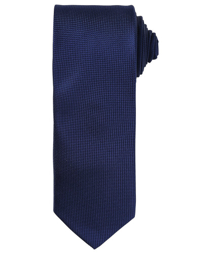 Premier PR780 Micro waffle tie in Navy