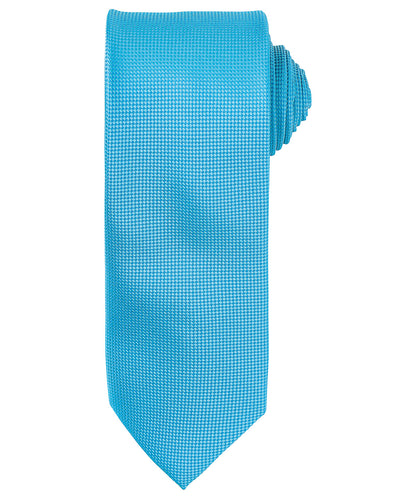 Premier PR780 Micro waffle tie in Turquoise