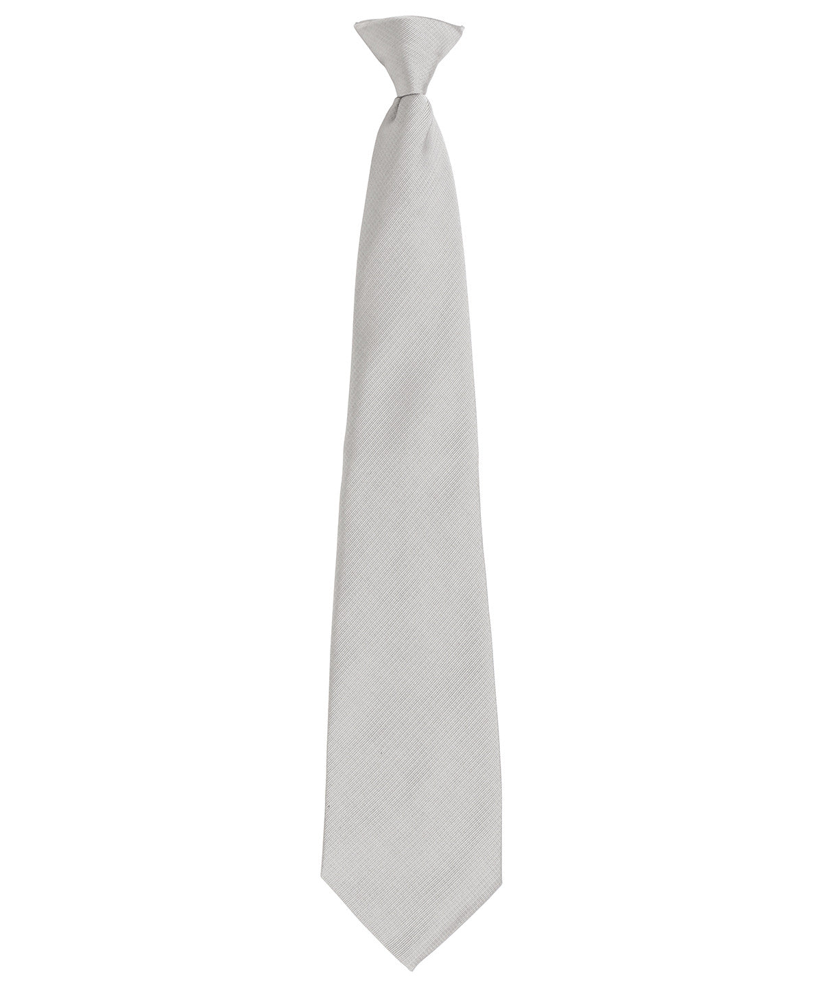 Premier PR785 'Colours Originals' fashion clip tie in Silver