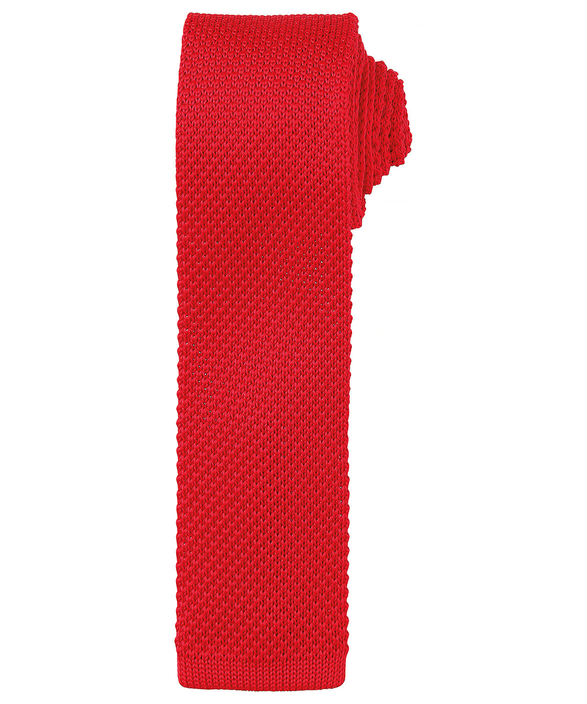 Premier PR789 Slim knitted tie in Red