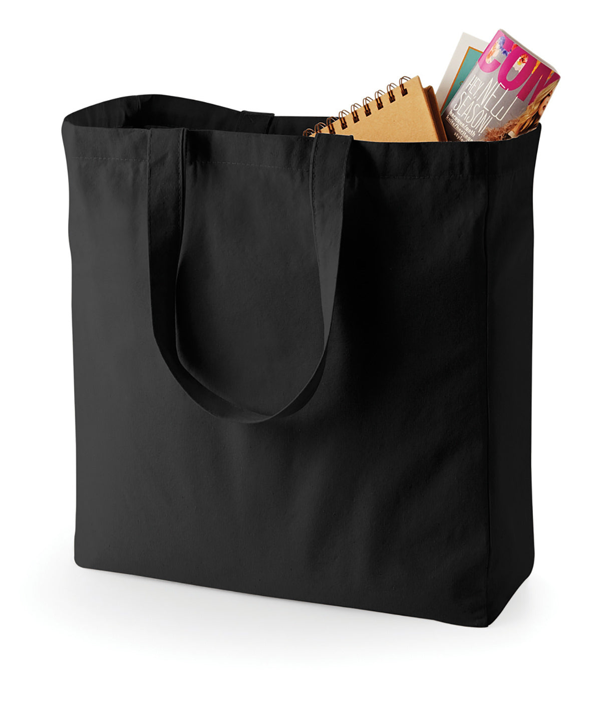 Quadra QD023 Canvas classic shopper in Black