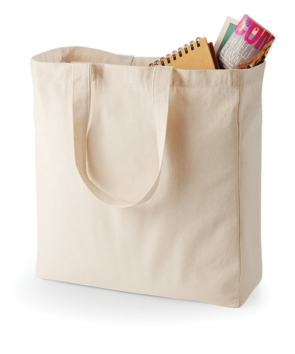 Quadra QD023 Canvas classic shopper in Natural