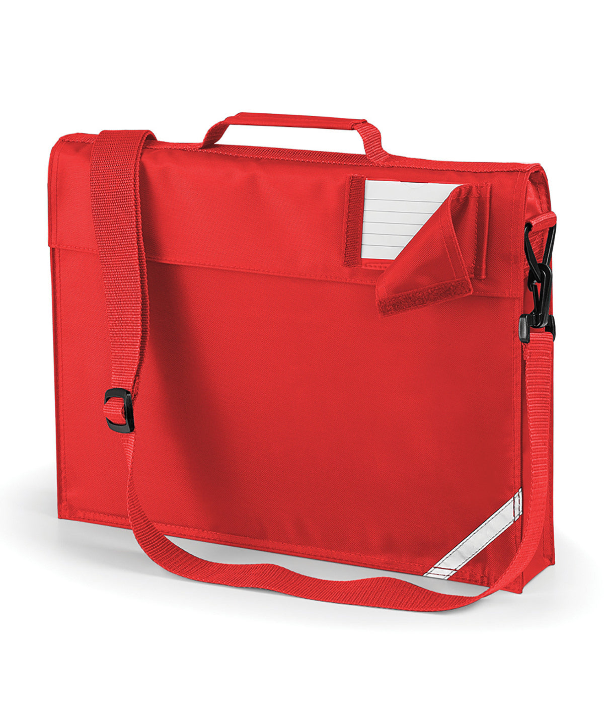 Quadra QD457 Junior book bag with strap in Bright Red