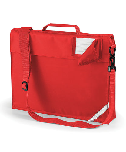 Quadra QD457 Junior book bag with strap in Bright Red