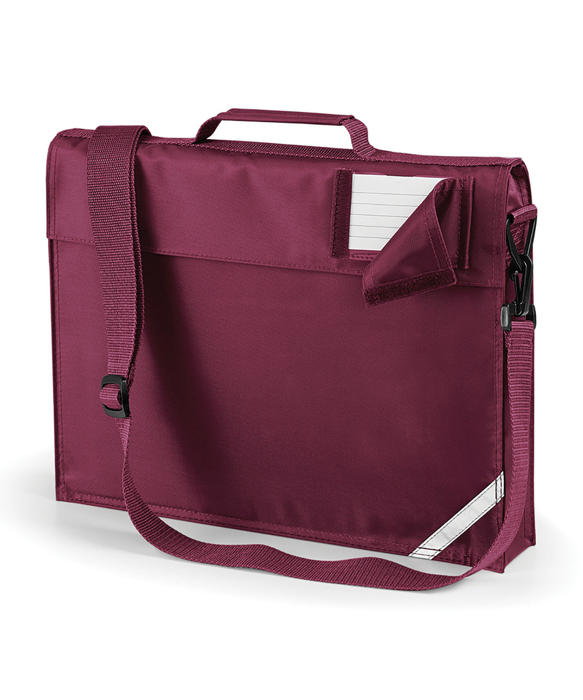 Quadra QD457 Junior book bag with strap in Burgundy