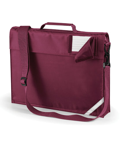 Quadra QD457 Junior book bag with strap in Burgundy