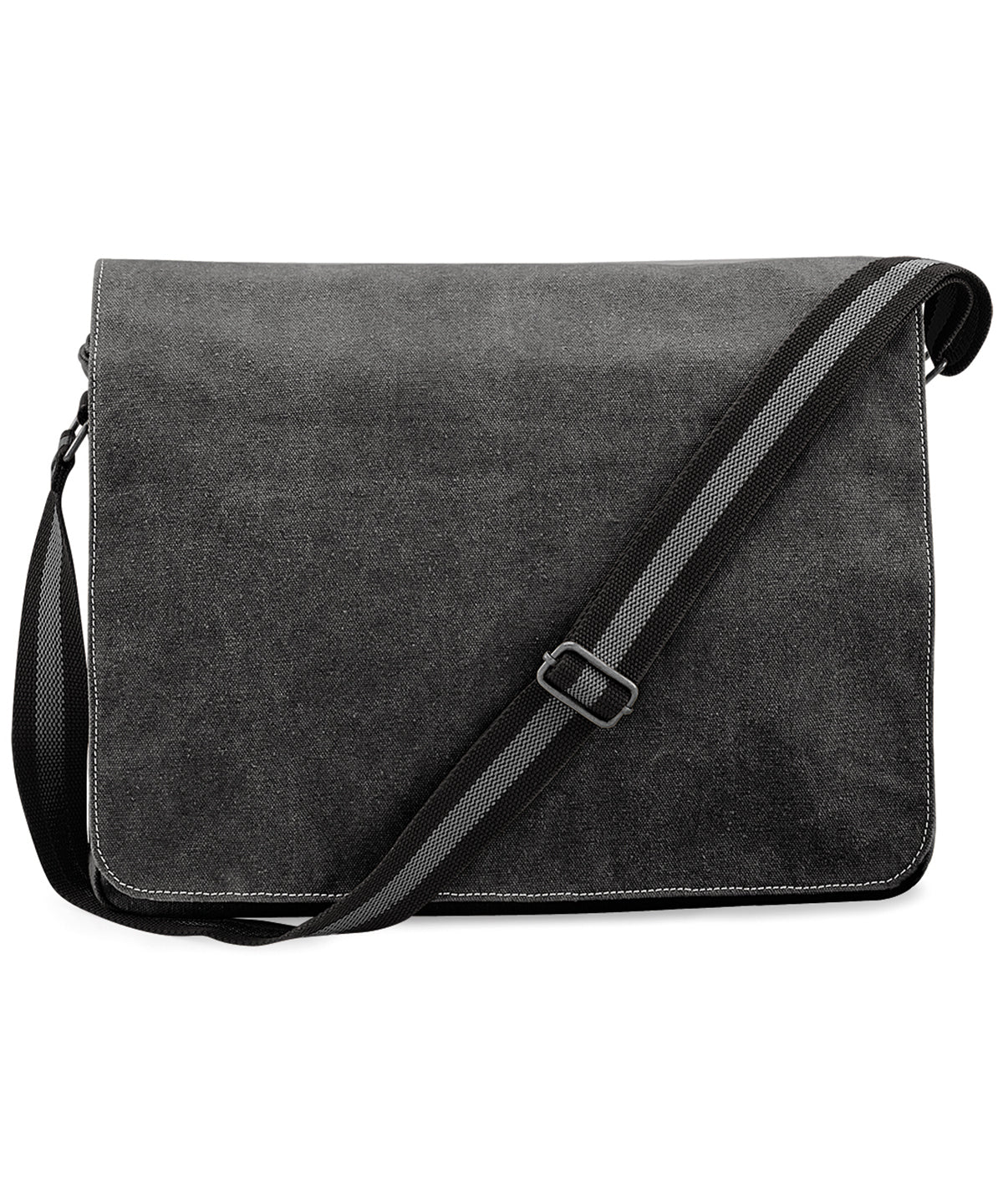 Quadra QD610 Vintage canvas despatch bag in Vintage Black