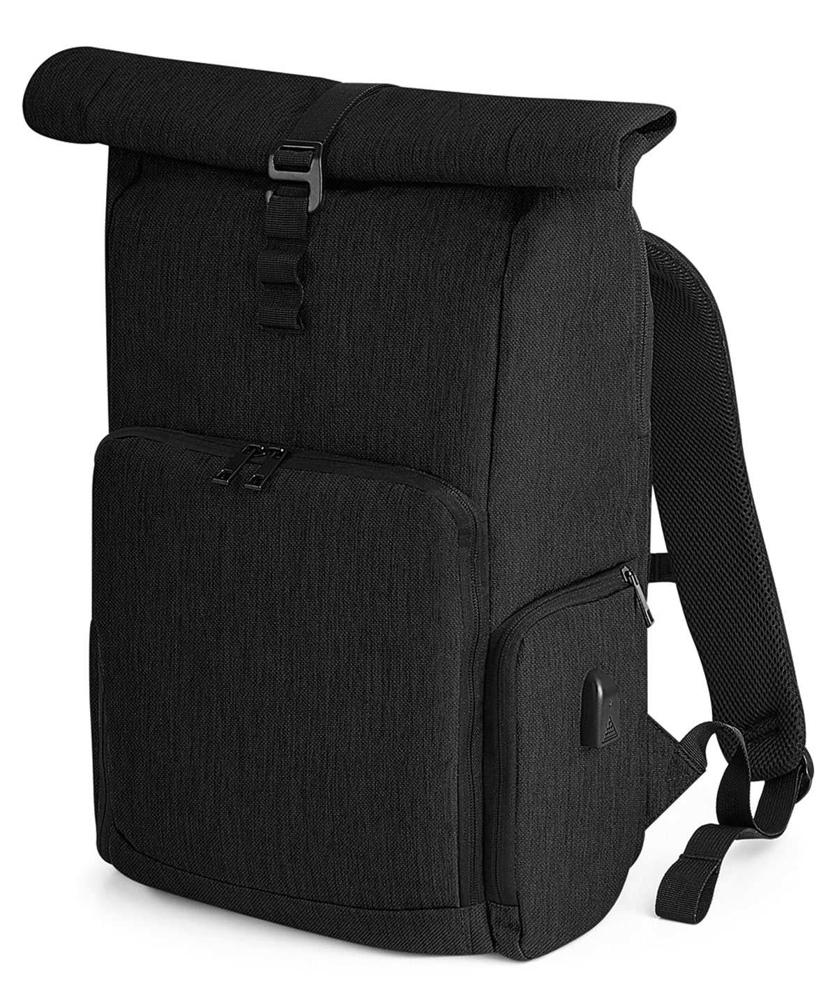 Quadra QD995 Q-Tech charge roll-top backpack in Black