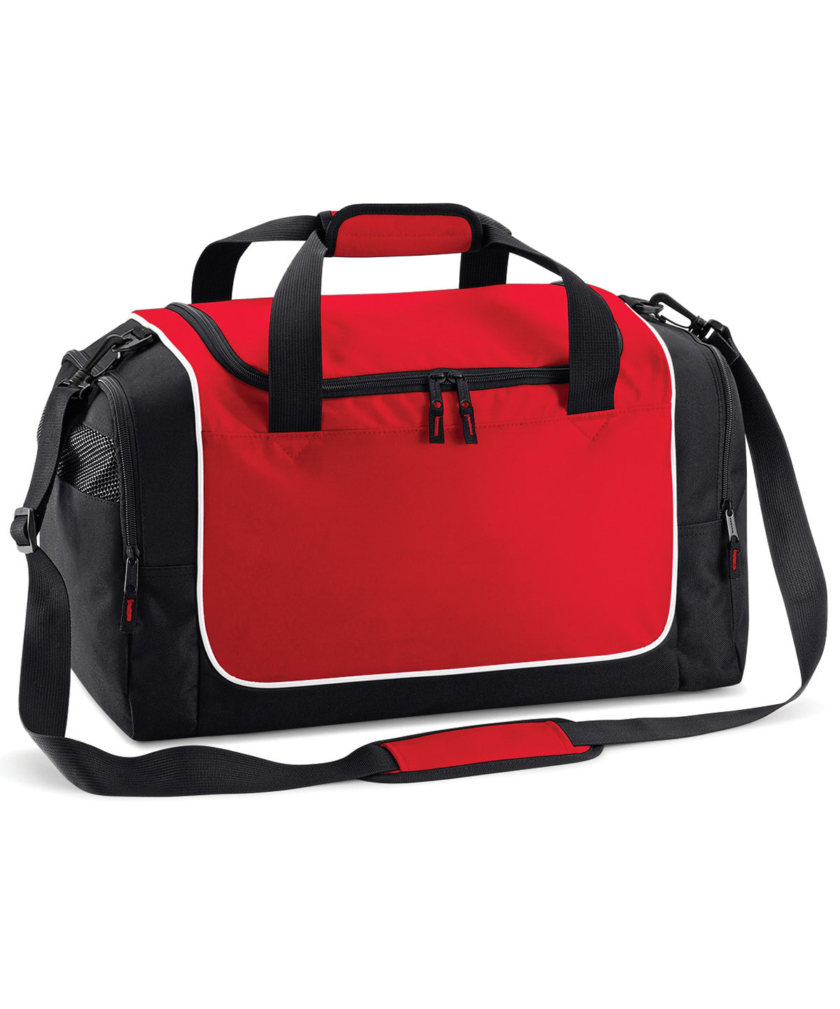 Quadra QS077 Teamwear locker bag in Classic Red/Black/White