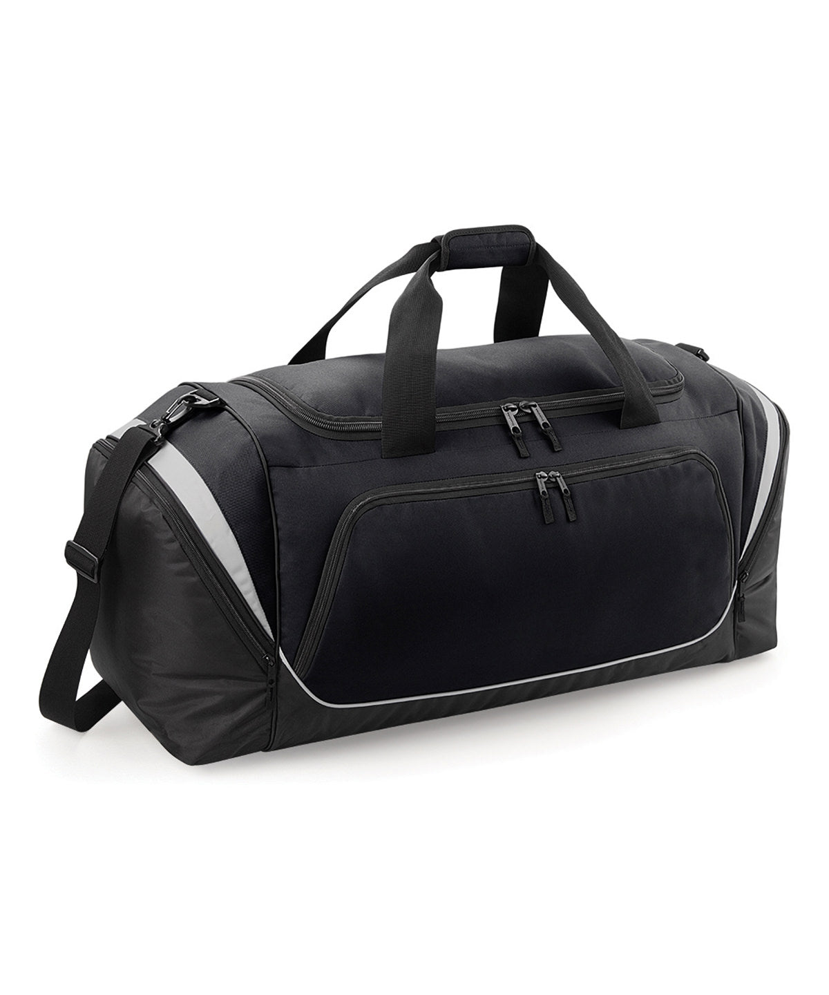 Quadra QS288 Pro team jumbo kit bag in Black/Light Grey