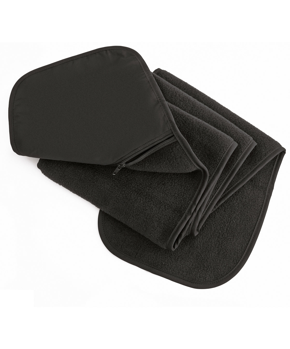 Result Winter Essentials R100A Polartherm™ fleece scarf with zip pocket in Black