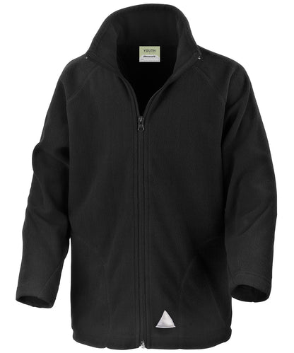 Result Core R114J Core junior microfleece jacket in Black
