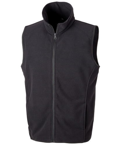 Result Core R116X Core microfleece gilet in Black