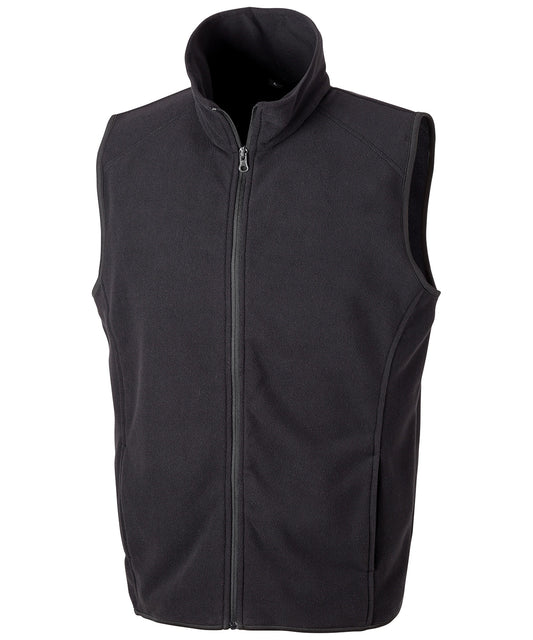 Result Core R116X Core microfleece gilet in Black