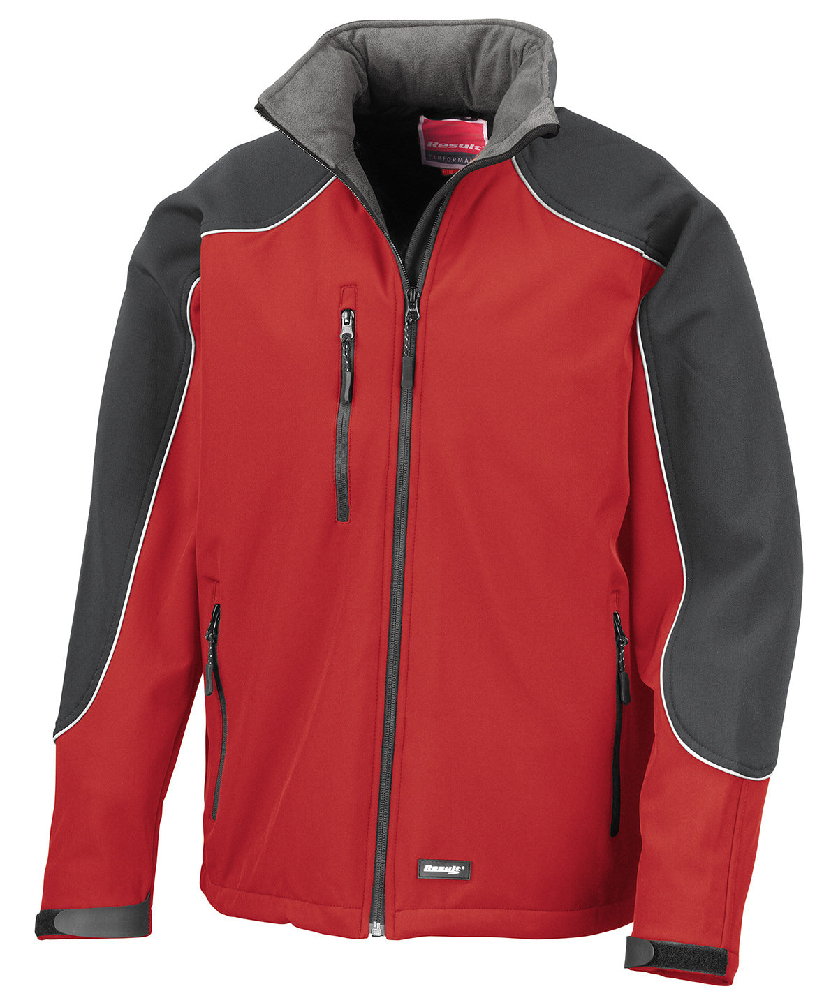 Result Workguard R118A Hooded softshell jacket in Red/Black