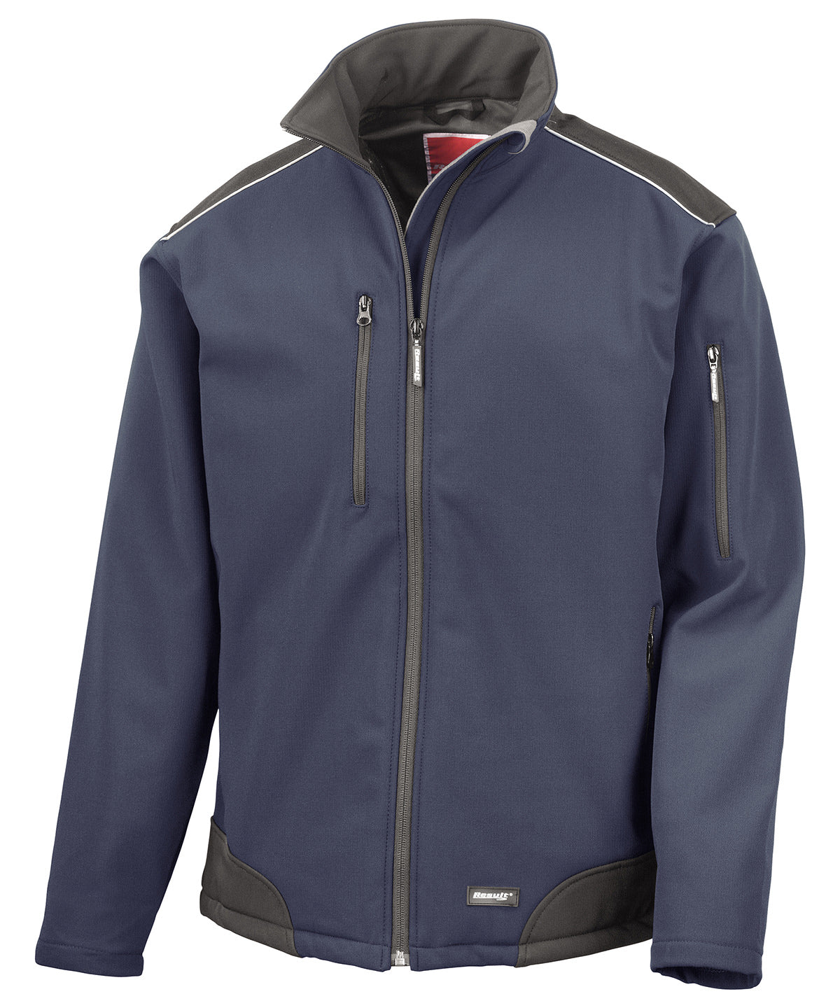 Result Workguard R124A Ripstop softshell workwear jacket in Navy/Black