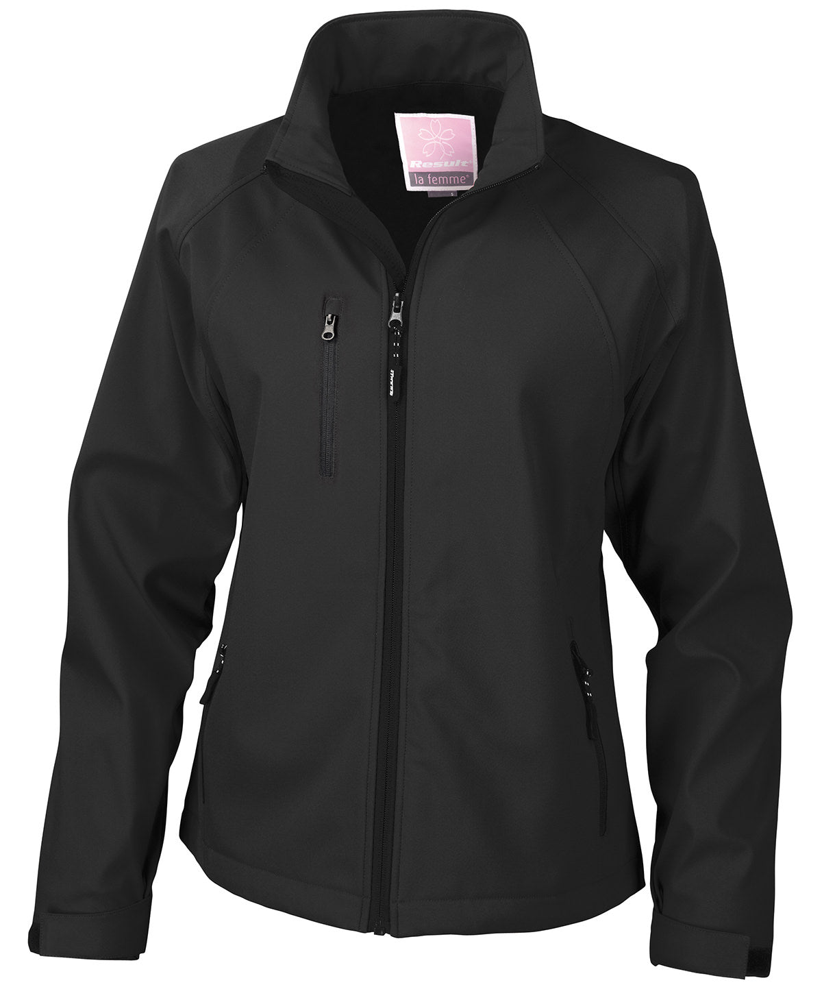 Result R128F Women's baselayer softshell jacket in Black