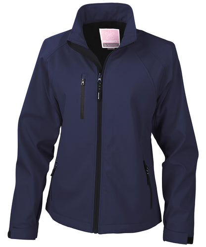 Result R128F Women's baselayer softshell jacket in Navy