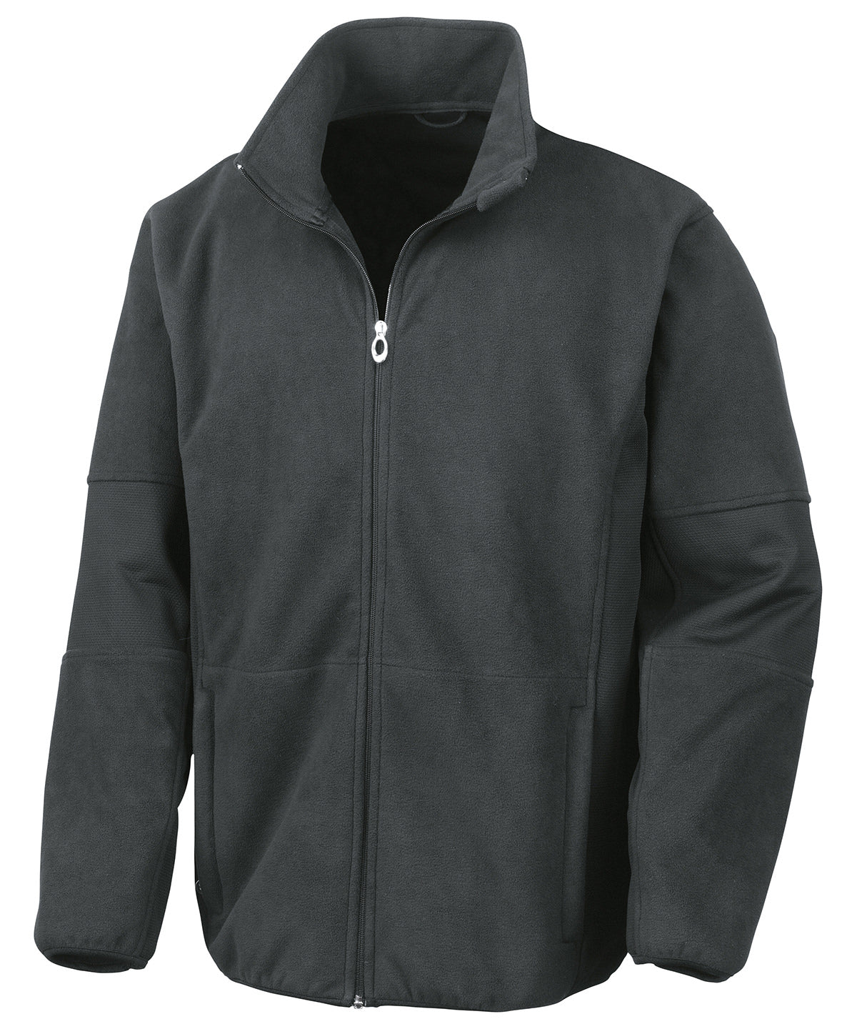 Result R131M Osaka combed pile softshell jacket in Black