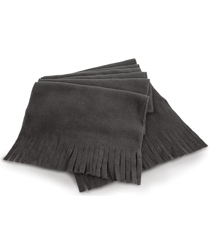 Result Winter Essentials R143X Polartherm™ tassel scarf in Charcoal Grey
