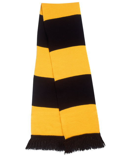 Result Winter Essentials R146X Team scarf in Black/Gold