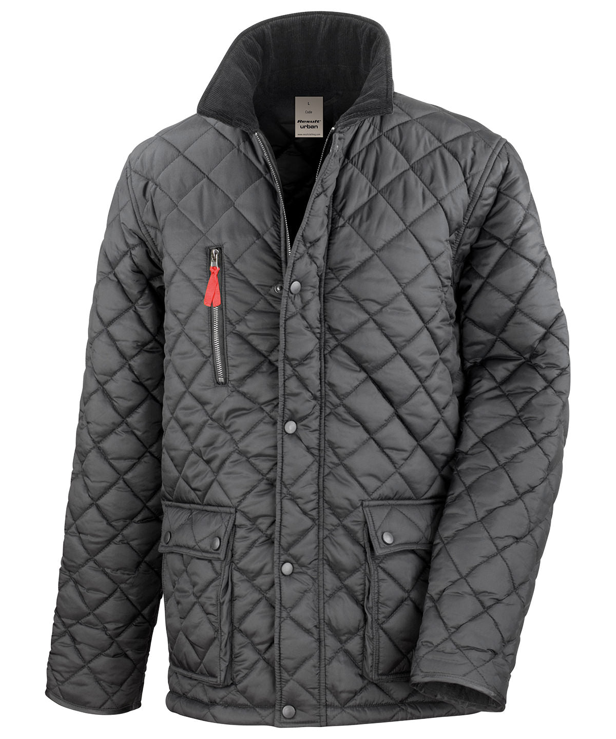 Result Urban Outdoor R196X Urban Cheltenham Gold jacket in Black