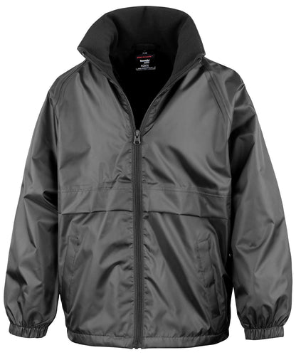 Result Core R203J Core junior microfleece lined jacket in Black