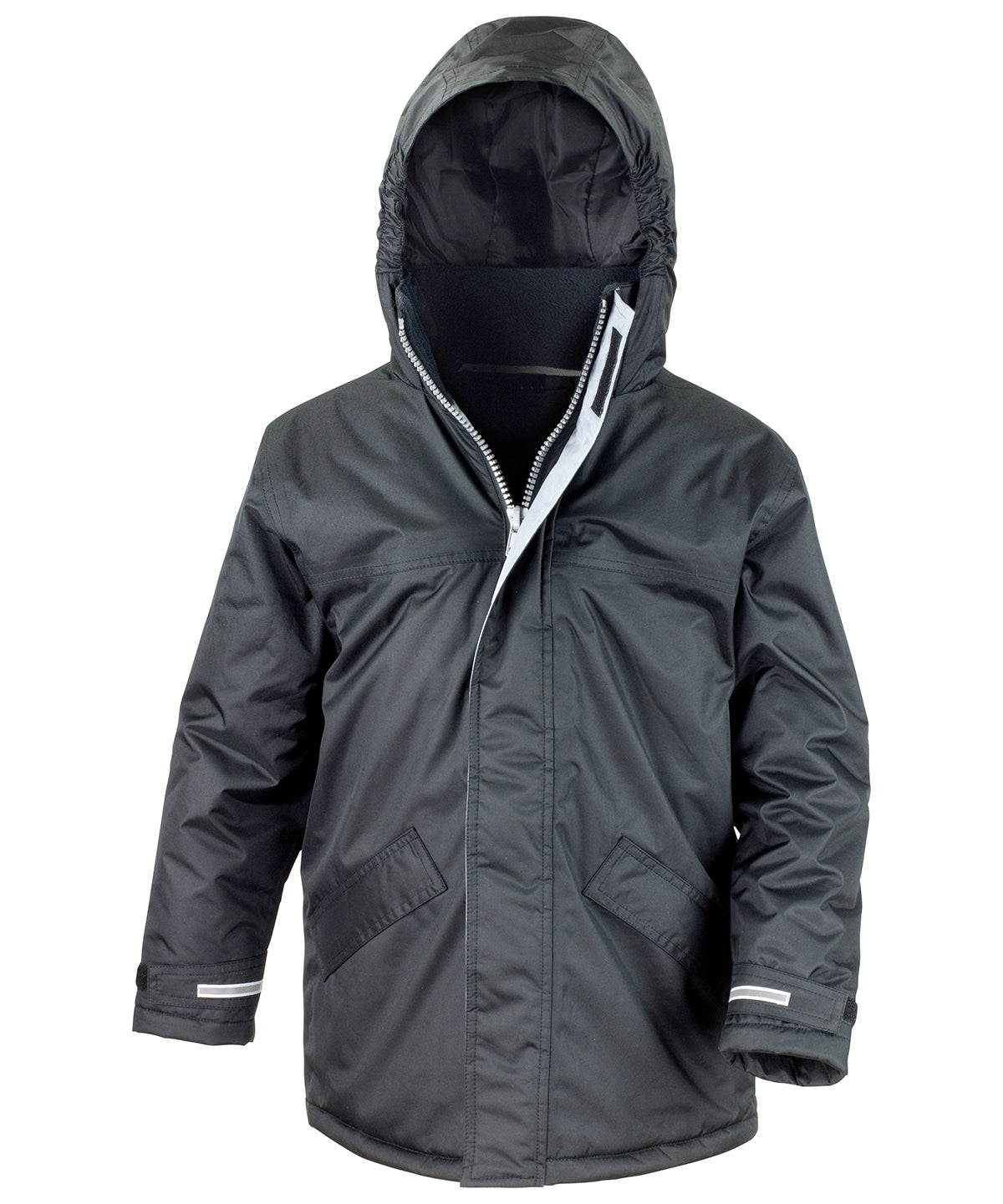 Result Core R207J Core junior channel parka in Black