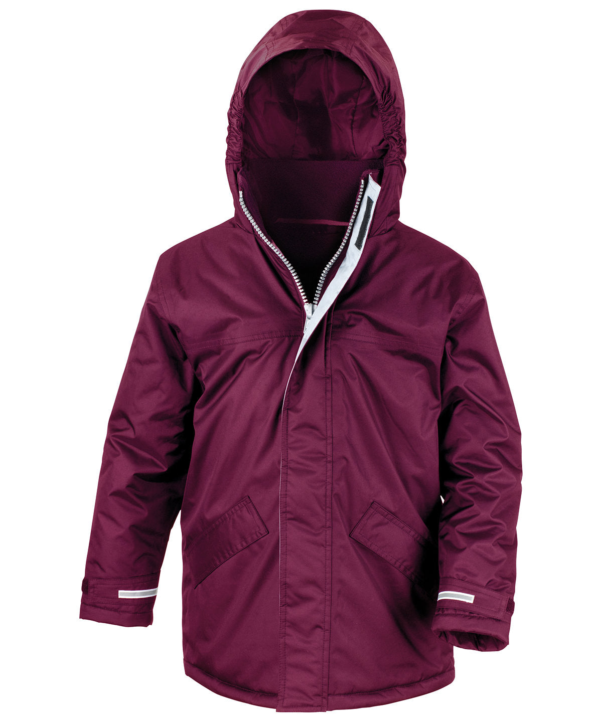 Result Core R207J Core junior channel parka in Burgundy