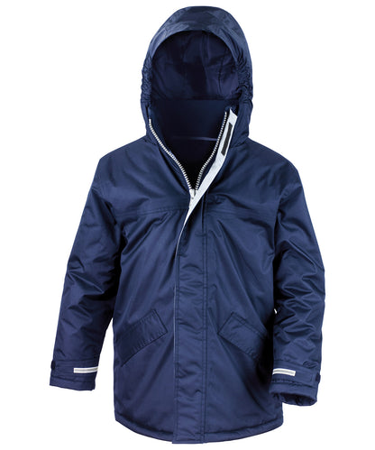 Result Core R207J Core junior channel parka in Navy