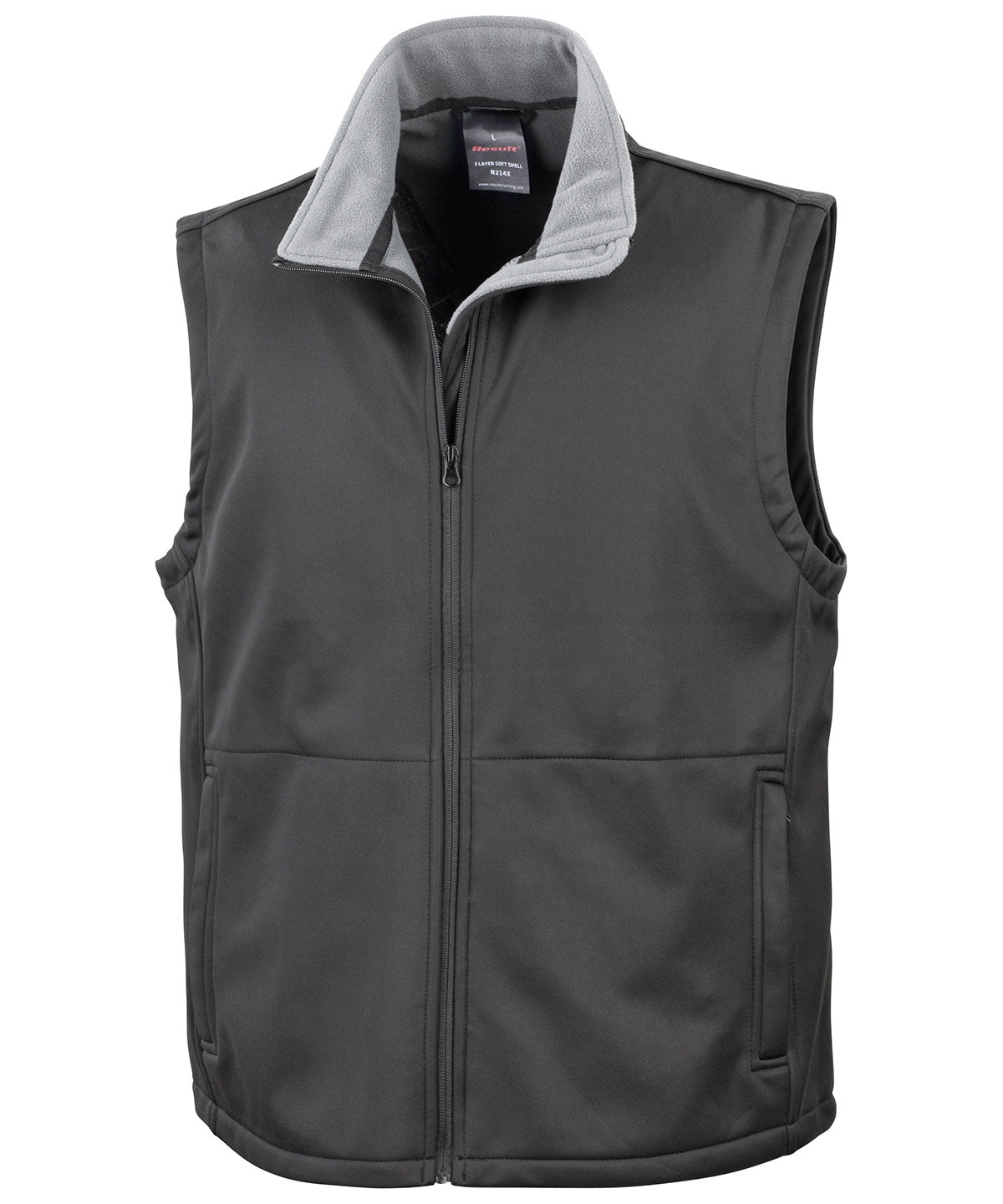 Result Core R214X Core softshell bodywarmer in Black