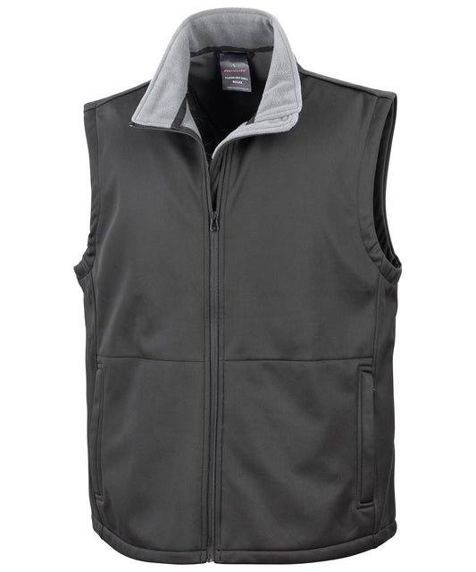 Result Core R214X Core softshell bodywarmer in Black