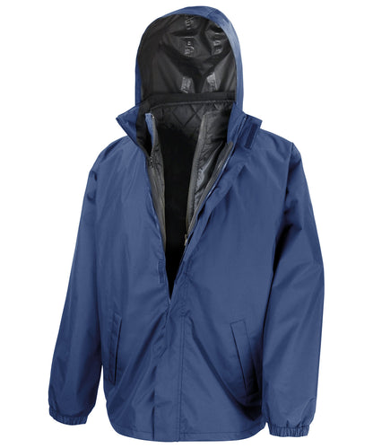 Result Core R215X Core 3-in-1 jacket with quilted bodywarmer in Navy