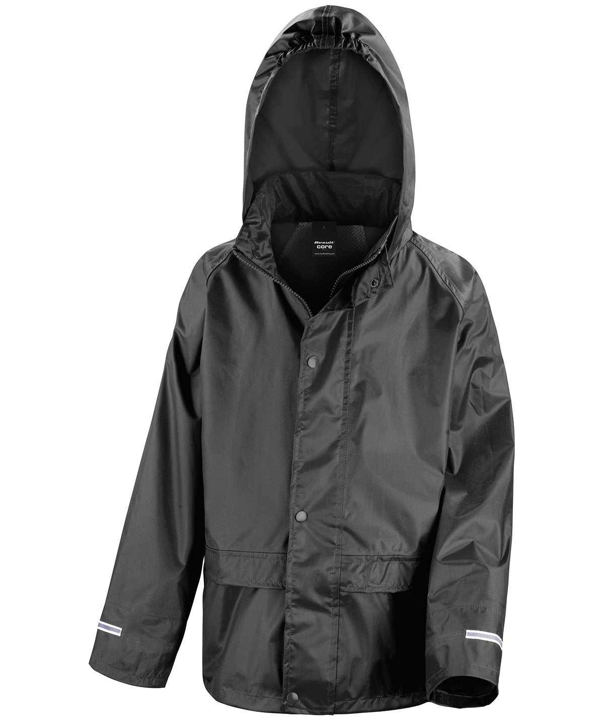 Result Core R227J Core junior rain jacket in Black