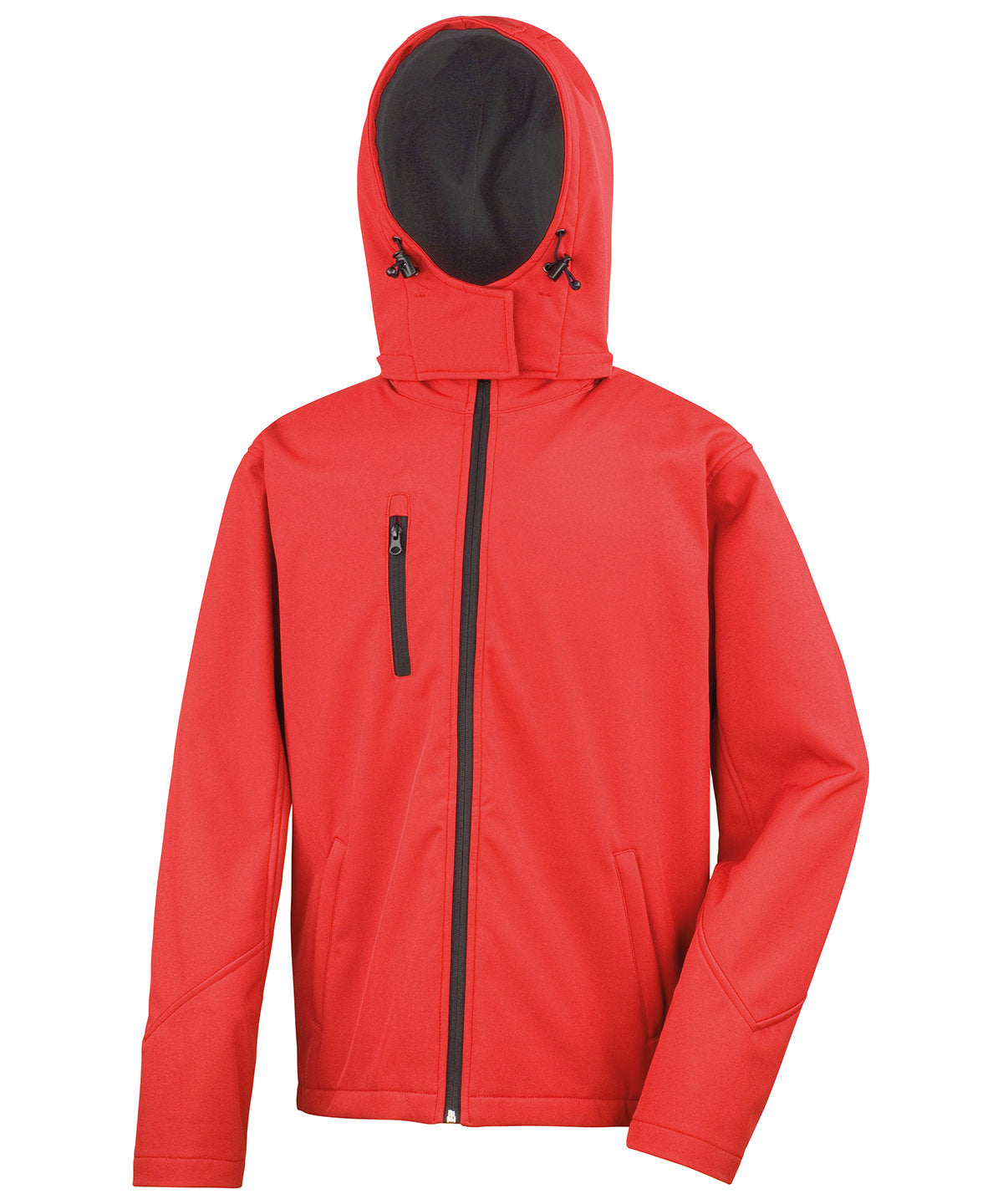 Result Core R230M Core TX performance hooded softshell jacket in Red/Black