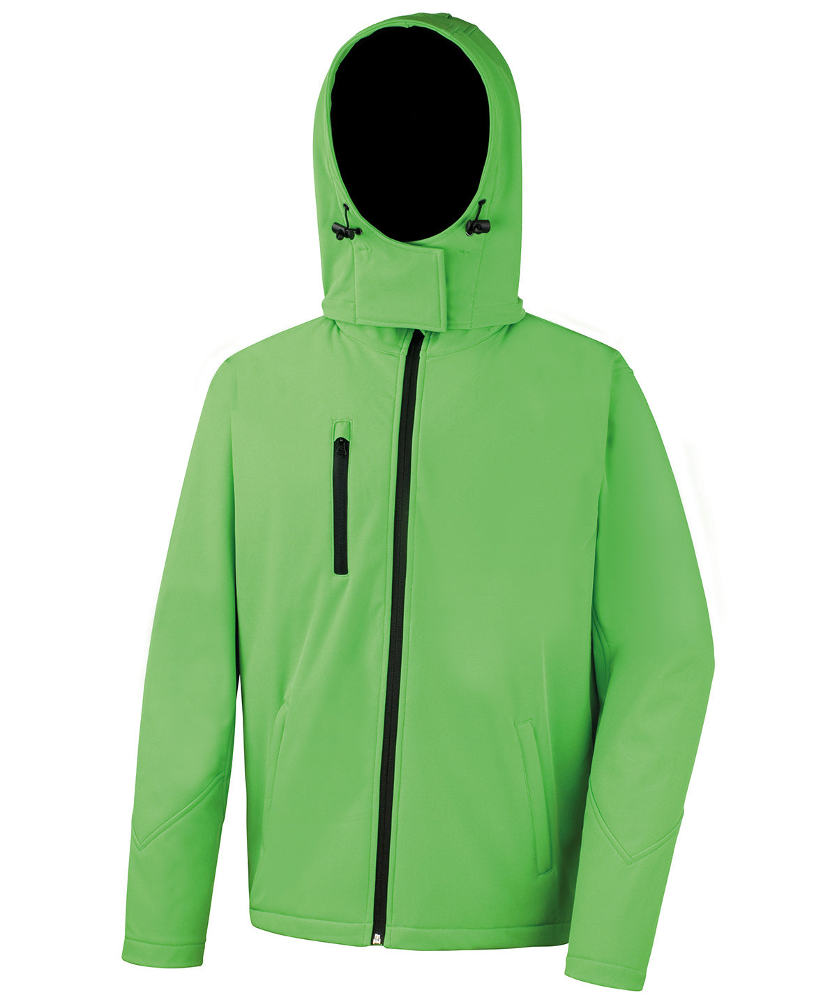 Result Core R230M Core TX performance hooded softshell jacket in Vivid Green/Black