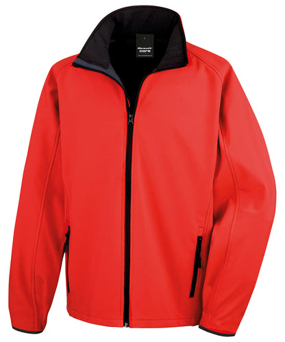 Result Core R231M Core printable softshell jacket in Red/Black