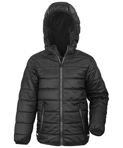 Result Core R233J Core junior soft padded jacket in Black