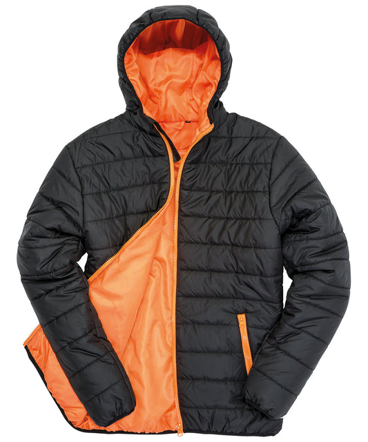 Result Core R233M Soft padded jacket in Black/Orange