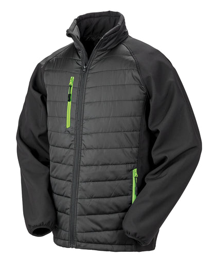 Result Recycled R237X Compass padded softshell jacket