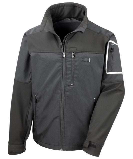 Result Workguard R302X Work-Guard Sabre stretch jacket in Black