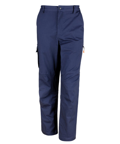 Result Workguard R303X Work-Guard Sabre stretch trousers in Navy