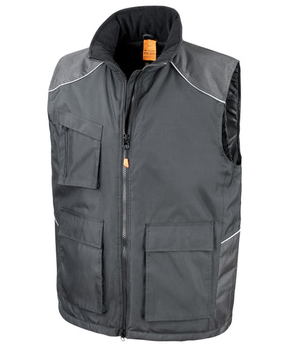 Result Workguard R306X Work-Guard Vostex bodywarmer in Black