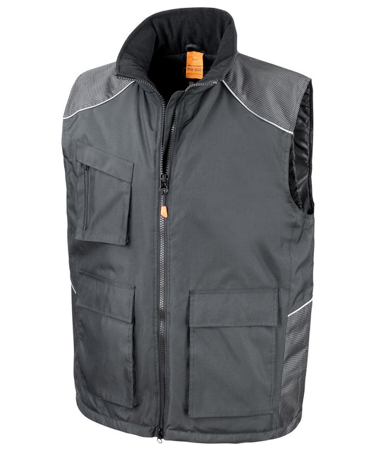 Result Workguard R306X Work-Guard Vostex bodywarmer in Black