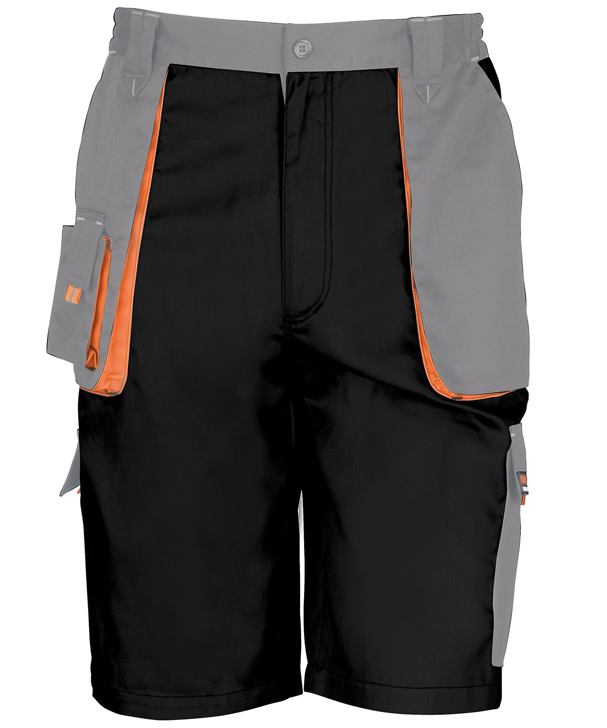 Result Workguard R319X Work-Guard lite shorts in Black/Grey/Orange